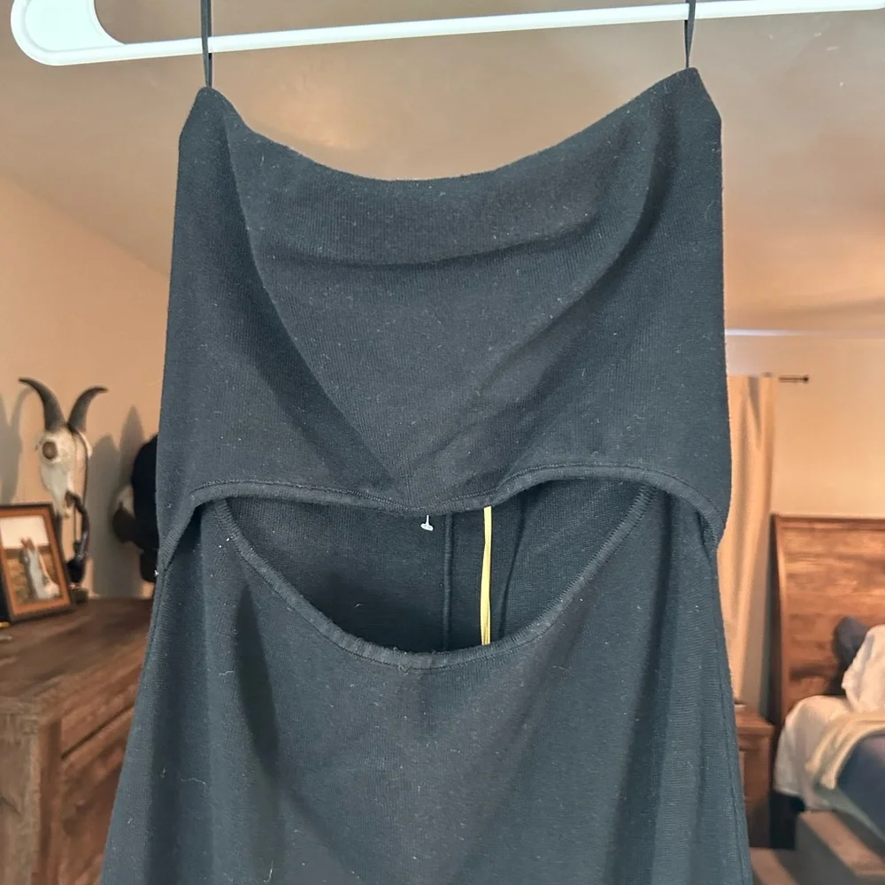 House of Harlow 1960 | Black Strapless Cowl Maxi Dress - Picture 5 of 9